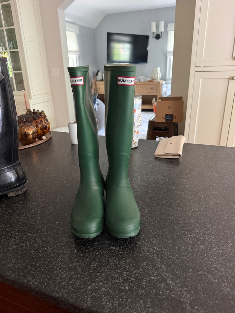 Green Hunter Rain Boots